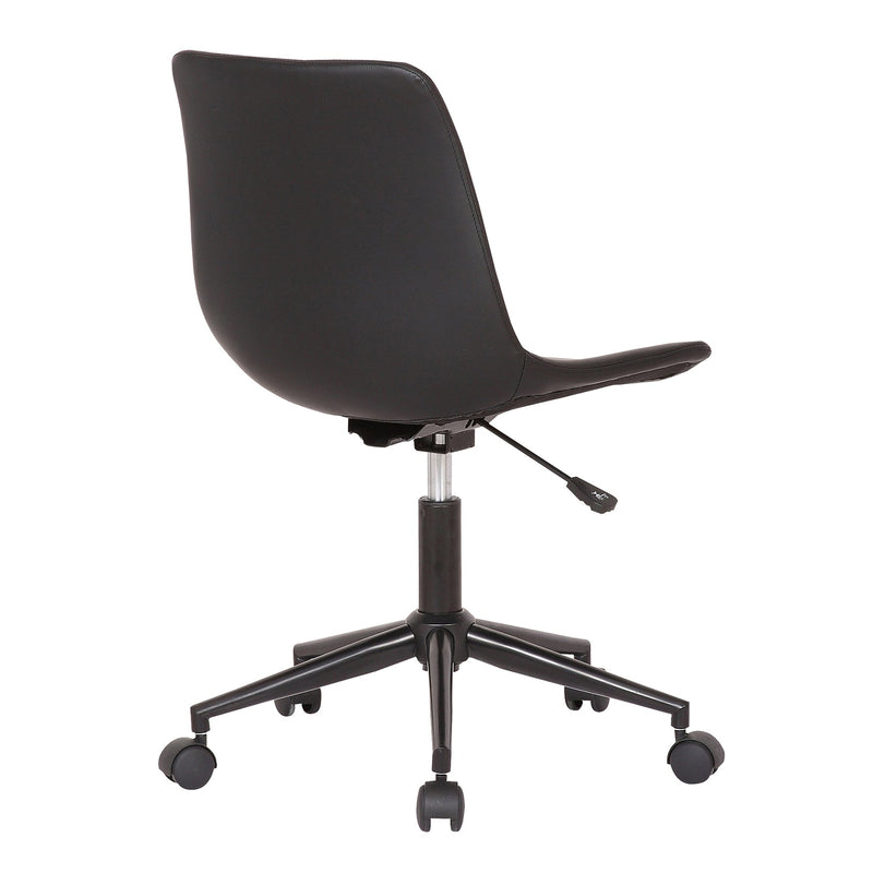 Optima Adjustable Black Faux Leather Task Chair - Furniture City (CA)l