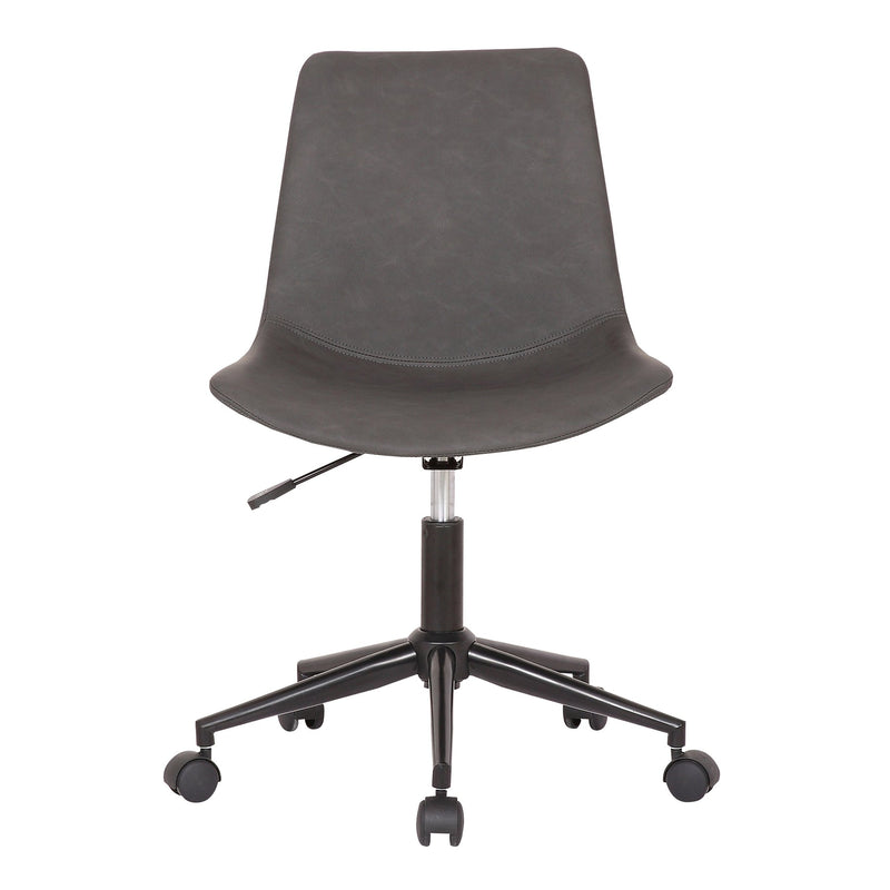 Optima Adjustable Gray Faux Leather Task Chair - Furniture City (CA)l