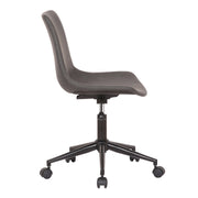 Optima Adjustable Gray Faux Leather Task Chair - Furniture City (CA)l