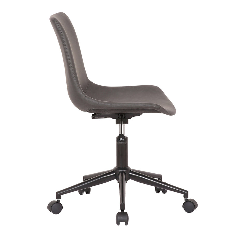 Optima Adjustable Gray Faux Leather Task Chair - Furniture City (CA)l