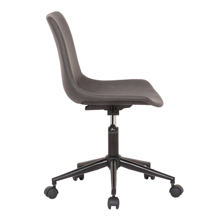 Optima Adjustable Gray Faux Leather Task Chair