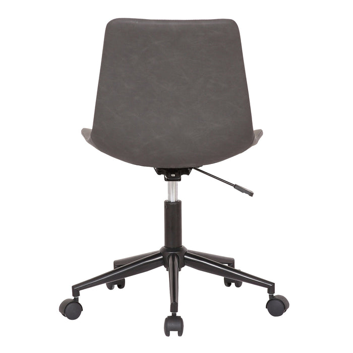 Optima Adjustable Gray Faux Leather Task Chair