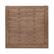 Orbit Square Outdoor Patio Coffee Table in Weathered Eucalyptus Wood - Furniture City (CA)l
