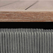 Orbit Outdoor Patio Dining Table in Weathered Eucalyptus Wood - Furniture City (CA)l