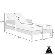 Orbit Outdoor Patio Chaise Lounge Chair in Weathered Eucalyptus Wood with Gray Rope and Taupe Olefin Cushions - Furniture City (CA)l
