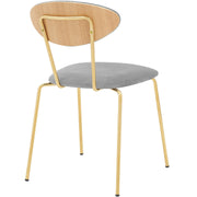 Oshen 26" Blue Faux Leather and Metal Counter Height Bar Stool - Furniture City (CA)l