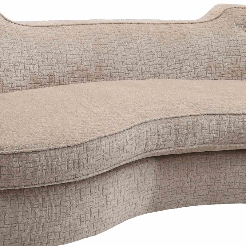 Palisade Transitional Sofa in Sand Fabric with Brown Legs - Furniture City (CA)l