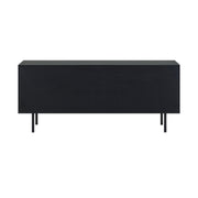 Pasadena 4 Door Wood Buffet Cabinet with Black Oak Finish - Furniture City (CA)l