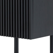 Pasadena 4 Door Wood Buffet Cabinet with Black Oak Finish - Furniture City (CA)l