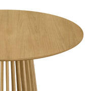 Pasadena 47" Wood Round Dining Table in Natural Oak Finish - Furniture City (CA)l