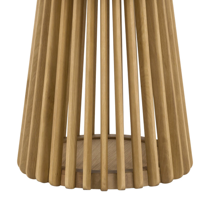 Pasadena 47" Wood Round Dining Table in Natural Oak Finish