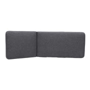 Portals Outdoor Chaise Lounge Chair in Black Finish and Gray Cushions - Furniture City (CA)l