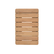 Portals Outdoor C-Shape Side Table in Black Finish and Natural Teak Wood Top - Furniture City (CA)l