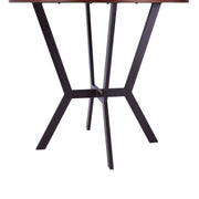 Pike Contemporary Bar Table in Auburn Bay Finish and Sedona Wood Top - Furniture City (CA)l