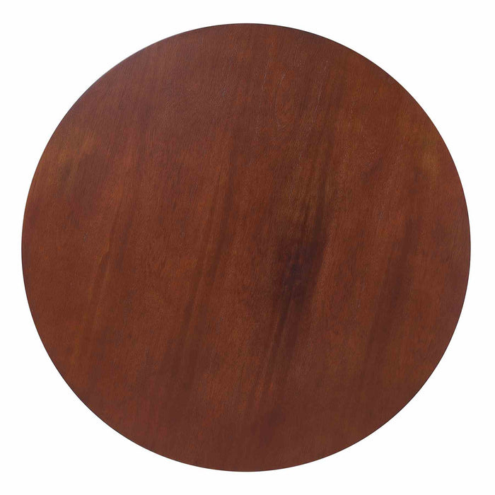 Pike Contemporary Bar Table in Auburn Bay Finish and Sedona Wood Top