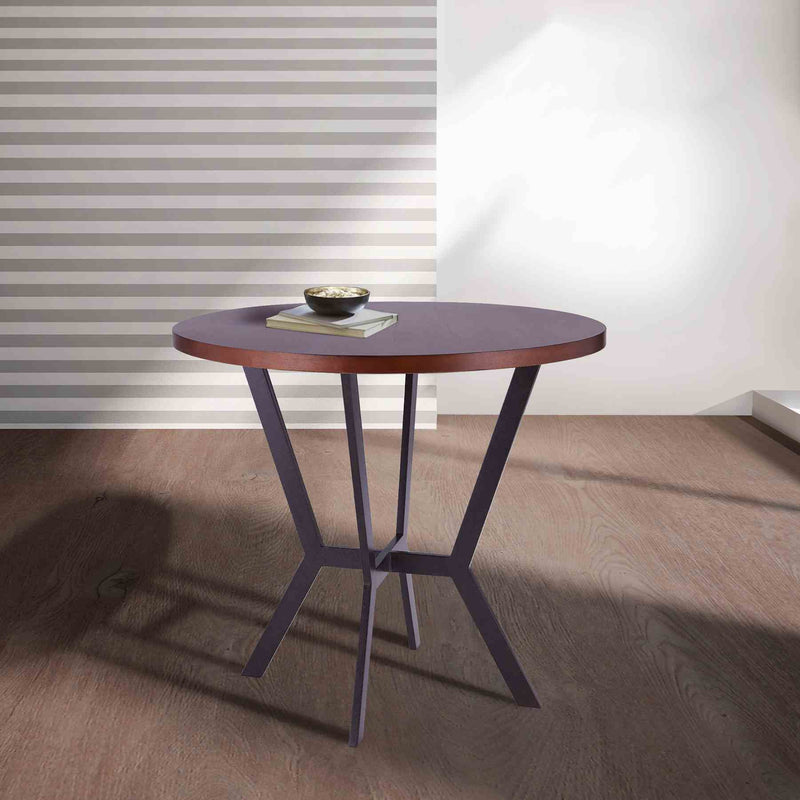 Pike Contemporary Bar Table in Auburn Bay Finish and Sedona Wood Top - Furniture City (CA)l