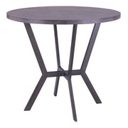 Pike Contemporary Bar Table in Mineral Finish and Gray Walnut Top - Furniture City (CA)l