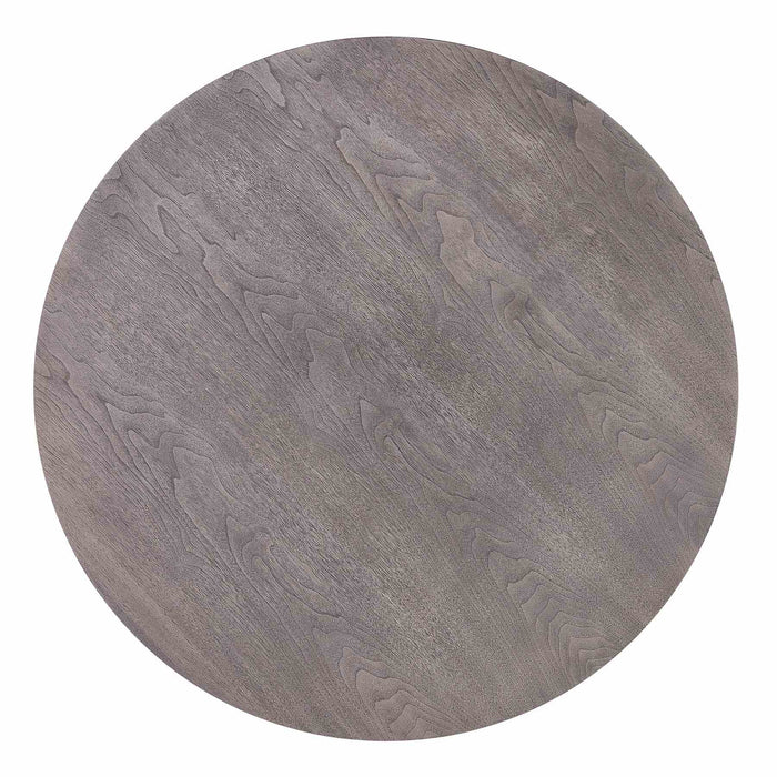 Pike Contemporary Bar Table in Mineral Finish and Gray Walnut Top