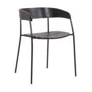 Perry Wood and Metal Modern Dining Room Chairs Set of 2 - Furniture City (CA)l