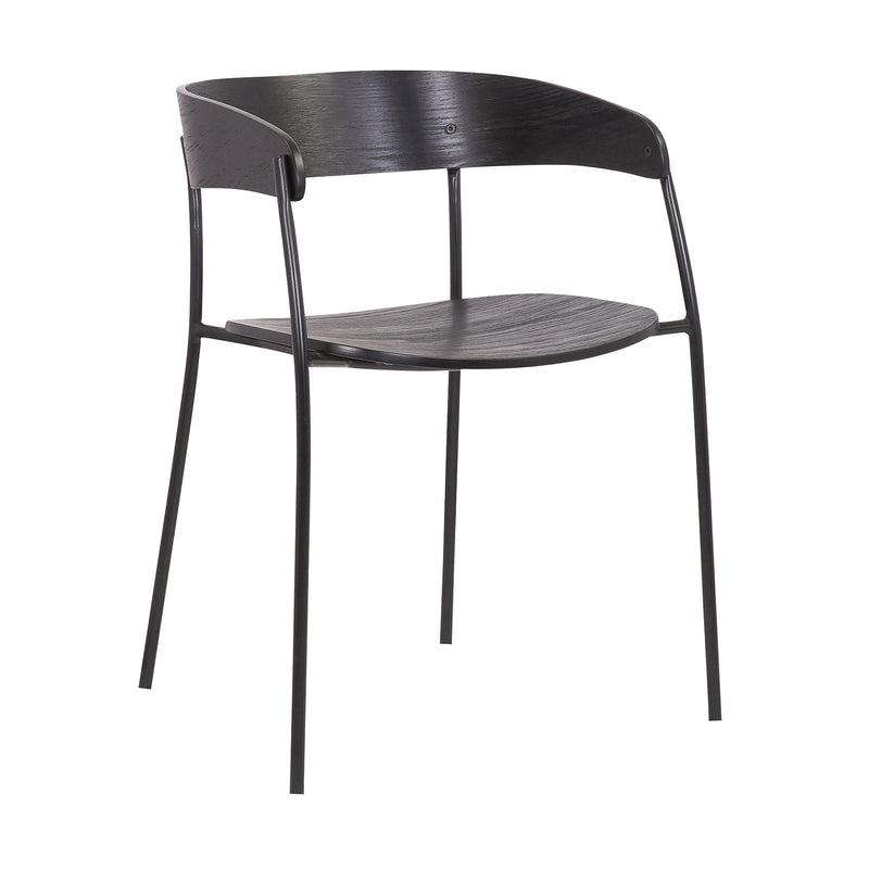 Perry Wood and Metal Modern Dining Room Chairs Set of 2 - Furniture City (CA)l