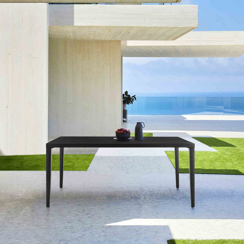 Palma Outdoor Patio Dining Table in Aluminum - Furniture City (CA)l