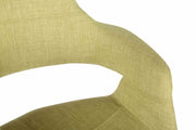 Phoebe Mid-Century Dining Chair in Walnut Finish and Green Fabric - Furniture City (CA)l