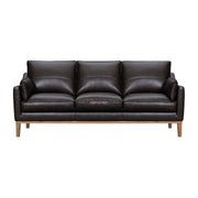 Pompeii 87" Dark Brown Leather Sofa - Furniture City (CA)l