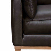 Pompeii 87" Dark Brown Leather Sofa - Furniture City (CA)l