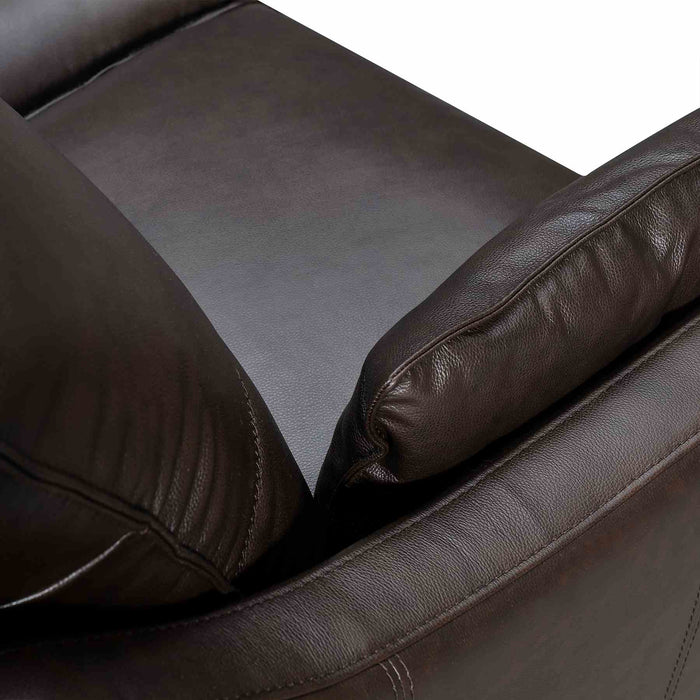 Pompeii 87" Dark Brown Leather Sofa