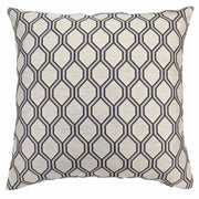 Andante Contemporary Decorative Feather and Down Throw Pillow In Cobalt Jacquard Fabric - Furniture City (CA)l