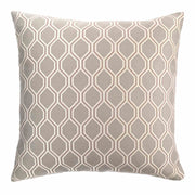 Andante Contemporary Decorative Feather and Down Throw Pillow In Dove Jacquard Fabric - Furniture City (CA)l
