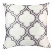 Aria Contemporary Decorative Feather and Down Throw Pillow In Gray Jacquard Fabric - Furniture City (CA)l