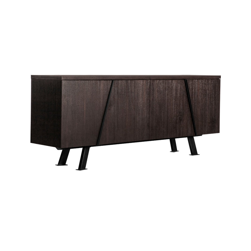 Pirate Brown Acacia Sideboard Cabinet - Furniture City (CA)l