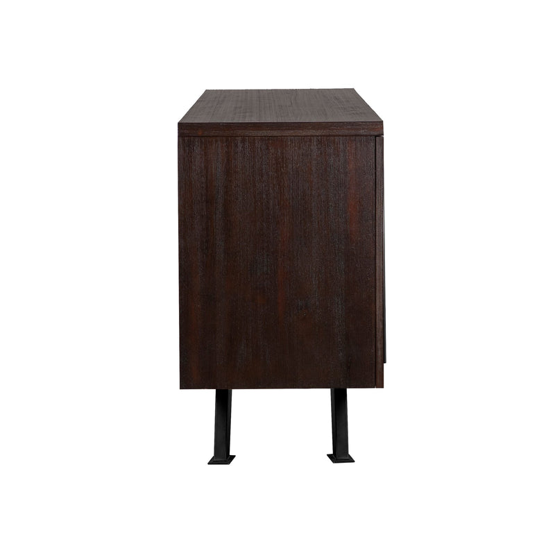 Pirate Brown Acacia Sideboard Cabinet - Furniture City (CA)l