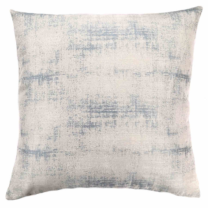 Coban Contemporary Decorative Feather and Down Throw Pillow In Sea Foam Jacquard Fabric