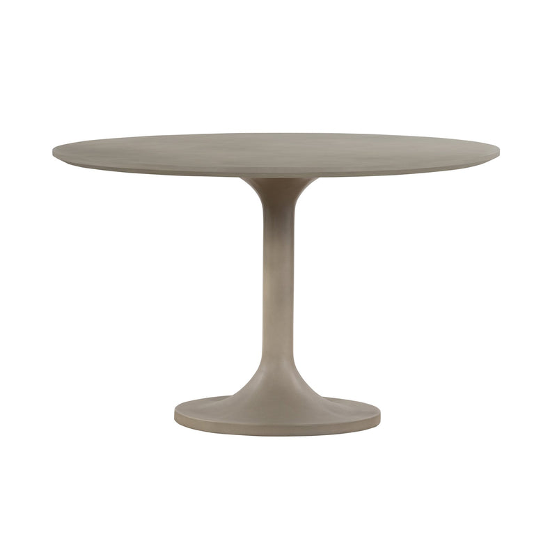 Pippa Concrete and Metal Tulip Round Dining Table - Furniture City (CA)l