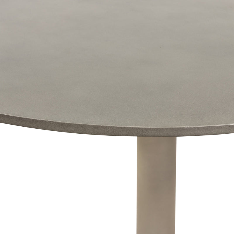 Pippa Concrete and Metal Tulip Round Dining Table - Furniture City (CA)l