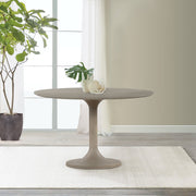 Pippa Concrete and Metal Tulip Round Dining Table - Furniture City (CA)l