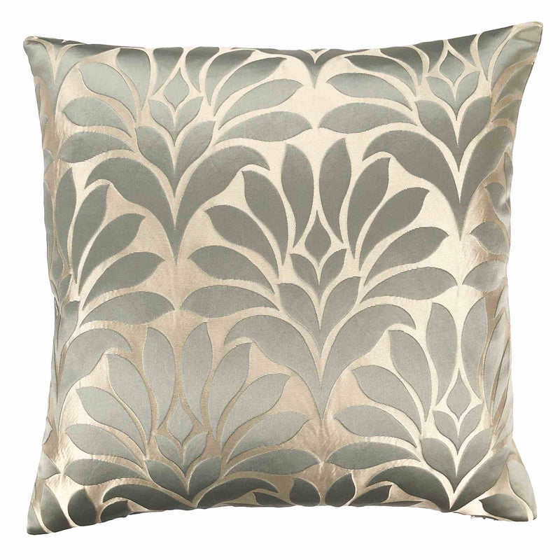 Gisela Contemporary Decorative Feather and Down Throw Pillow In Jade Jacquard Fabric - Furniture City (CA)l