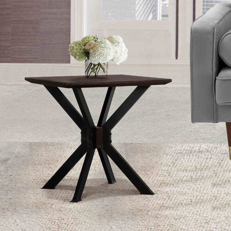 Pirate Acacia Modern End Table - Furniture City (CA)l