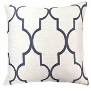Paxton Contemporary Decorative Feather and Down Throw Pillow In Cobalt Jacquard Fabric - Furniture City (CA)l