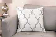 Paxton Contemporary Decorative Feather and Down Throw Pillow In Sea Foam Jacquard Fabric - Furniture City (CA)l