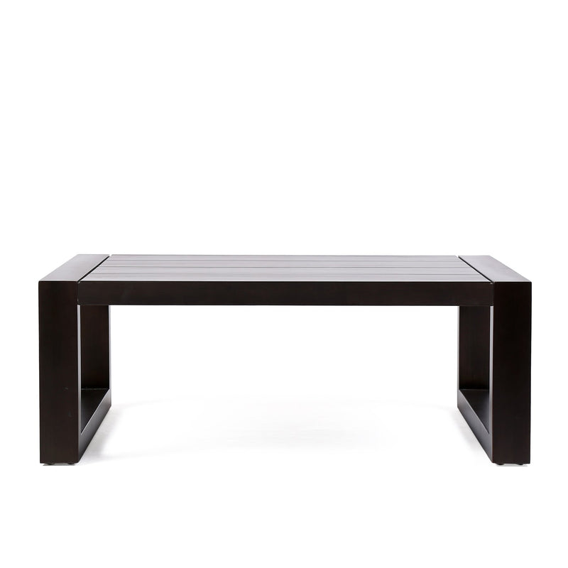 Paradise Outdoor Dark Eucalyptus Wood Coffee Table - Furniture City (CA)l