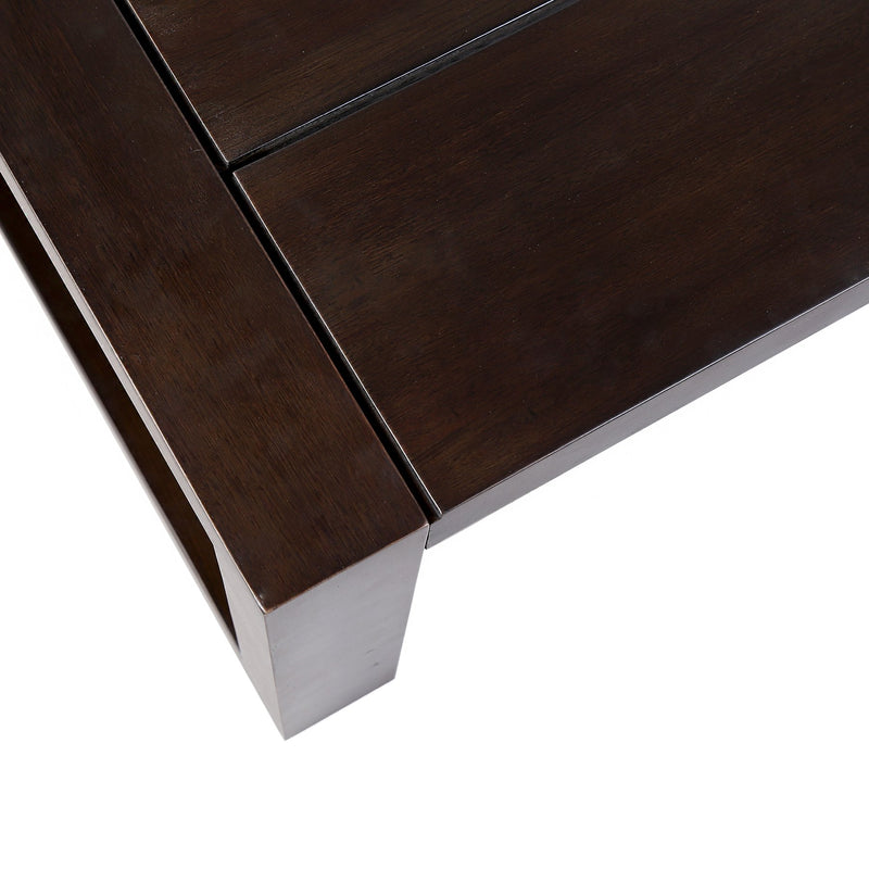 Paradise Outdoor Dark Eucalyptus Wood Coffee Table - Furniture City (CA)l