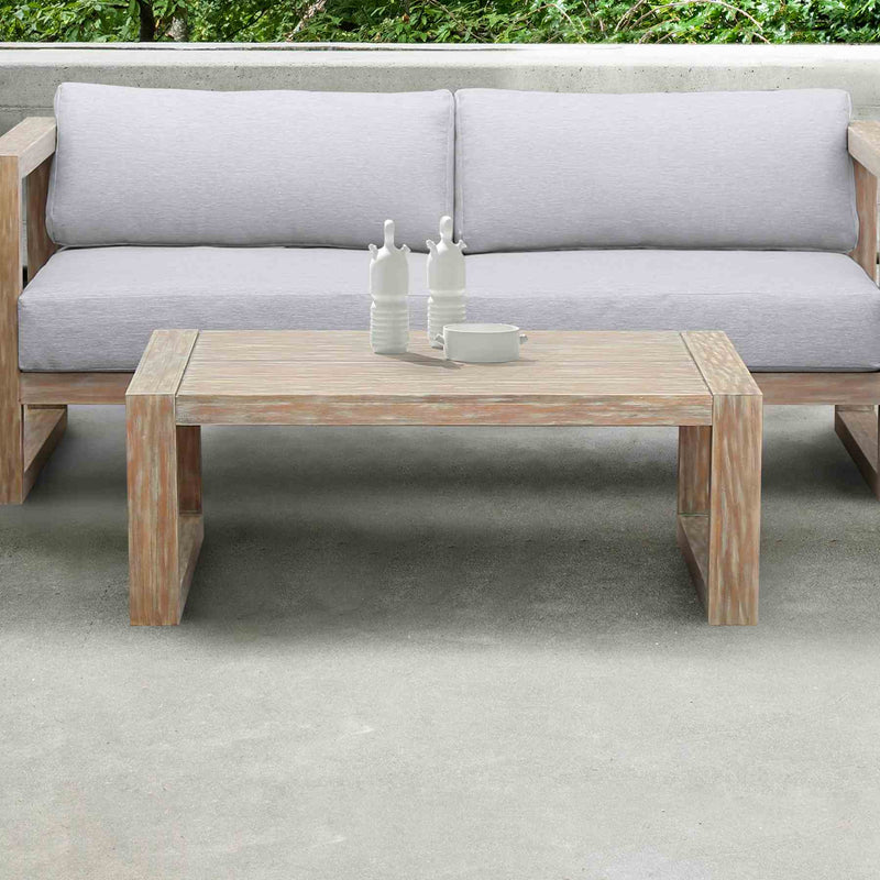 Paradise Outdoor Light Eucalyptus Wood Coffee Table - Furniture City (CA)l