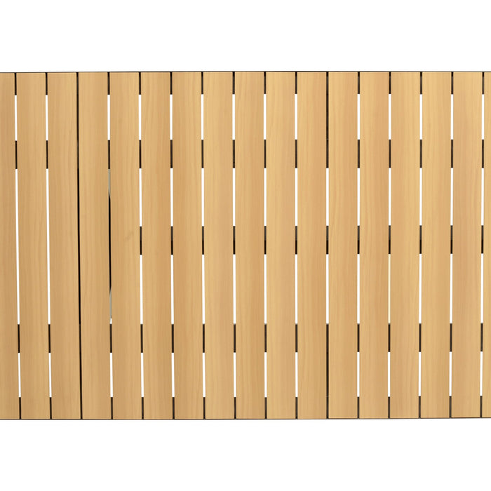 Paseo Outdoor Black Aluminum Rectangular Dining Table