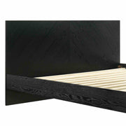Petra King Platform Wood Bed Frame in Black Finish - Furniture City (CA)l