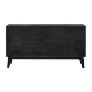 Petra 6 Drawer Wood Dresser in Black Finish - Furniture City (CA)l