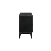 Petra 6 Drawer Wood Dresser in Black Finish - Furniture City (CA)l