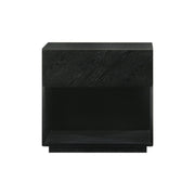 Petra 1 Drawer Wood Nightstand in Black Finish - Furniture City (CA)l